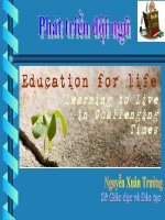 Chuyen de 5 - Phat trien doi ngu truong pho thong