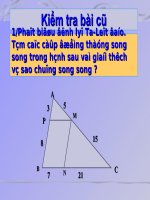 Tính chất đường phân giác của tam giác