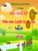 LT&Câu Tuần 33
