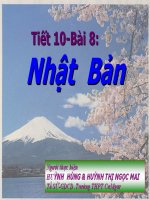 Bài 8: Tiết 10: Nhật Bản