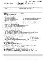 ĐE THI HOA HỌC 8 CA NAM