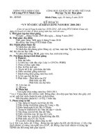 Kế hoạch khai giảng năm học 2010-2011