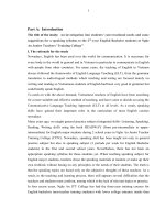 An investigation into students’ conversational needs and some suggestions for a speaking syllabus to the 2nd year english bachel 