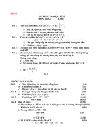 Đề thi và đáp án kiểm tra học kỳ