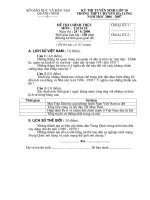 Đề thi TS Lịch sử L10 Chuyên Hạ Long