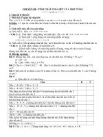 bài tập : tính chất chia hết của một tổng