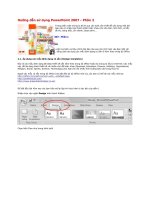 Hướng dẫn sử dụng PowerPoint 2007-Phan 2