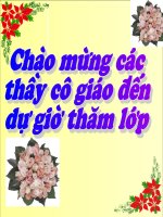 bài: Câu trần thuật đơn có từ là
