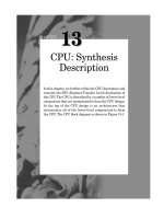 CPU- Synthesis Description