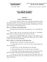 Quy che cua Hoi dong truong