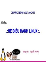 Bài giảng Linux