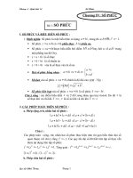 lý thuyết chương số phức ( cơ bản )