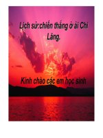 lịch sử :chiến thắng ở ải Chi Lăng