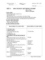 giáo án âm nhạc lớp 1 hay