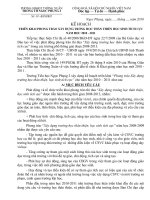 KH xây dựng trường học TT, HS tích cực