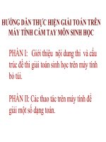 Máy tính bỏ túi trong dạy học sinh học