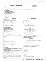 Giáo án TA 7 đầy đủ