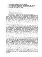 BẢN THU HOẠCH VÀ PHƯƠNG HƯỚNG