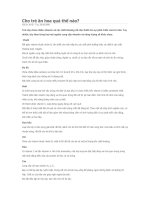 CHO TRE AN HOA QUA THE NAO