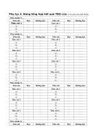 Phụ lục 5 : Bảng tổng hợp tự đánh giá