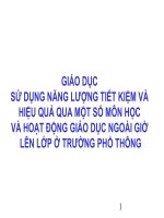 Tich hop su dung nang luong co hieu qua