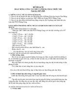 kế hoạch công tác đội