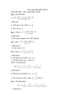 ÔN TẬP TOÁN HÈ 8 LÊN  9