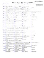 KIỂM TRA 45 PHÚT lần 1 HK1