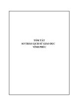 LỊCH SỬ GD VĨNH PHÚC