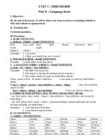 Unit1. Bare- inf -or- to infinitive