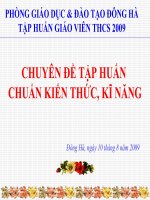 BDTX9 He09 Chuẩn Kiến Thức Kĩ Năng THCS