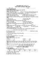 Đề kiểm tra vật lý 7 HK II