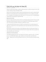 CHOI VOI CON SE GIUP TRE TANG IQ