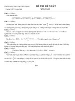 Đề thi HSG Toán 12 của Tiền Giang 2009 (có đáp án) _đề 2