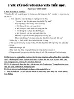 5 Yeu cau GV tieu hoc phai thuc hien - năm hoc;2009-2010