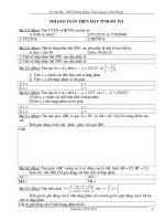 ĐỀ THI MTBT  NAM HỌC 2010-2011HAY