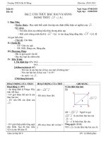 Phúc. T02 - $ 2 Căn bậc hai và hằng đẳng thức...