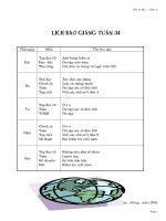 Giáo án lớp 1 tuần 34