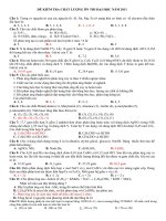 ĐỀ THI đh THỦ CỰC HAY