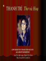 Thơ trong tranh của THANH TRÍ