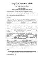 irregular verbs - gap filling