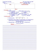 Đề kiểm tra Đại số 8 _ chươngIII_Đ/án /