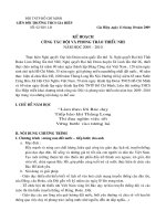 kế hoạch công tác đội năm 2011