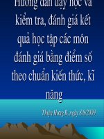 Đánh giá theo chuẩn KT-KN bậc Tiểu học