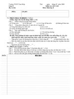 Kiểm tra viết Sinh 8_lần 2