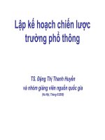 Chuyen de 4 - Lap ke hoach chien luoc truong pho thong