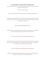 THỦ THUẬT VỚI POWERPOIT ( T cuối )