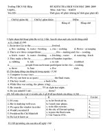 Đề Anh 8 HKII 08-09 đề 1