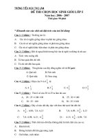 De thi HS gioi trac nghiem7-T.LamDe trac nghiem