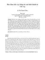 Bảo đảm tiền vay bằng tài sản hình thành từ  vốn vay